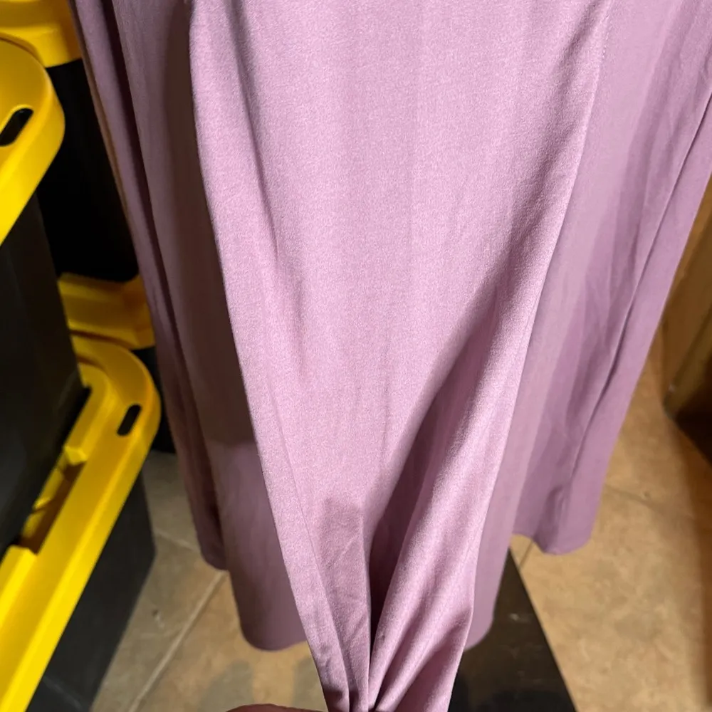 NWT Hot Kiss Mauve Off-Shoulder Cap Sleeve Maxi Double Slit Dress Size Small - Image 8