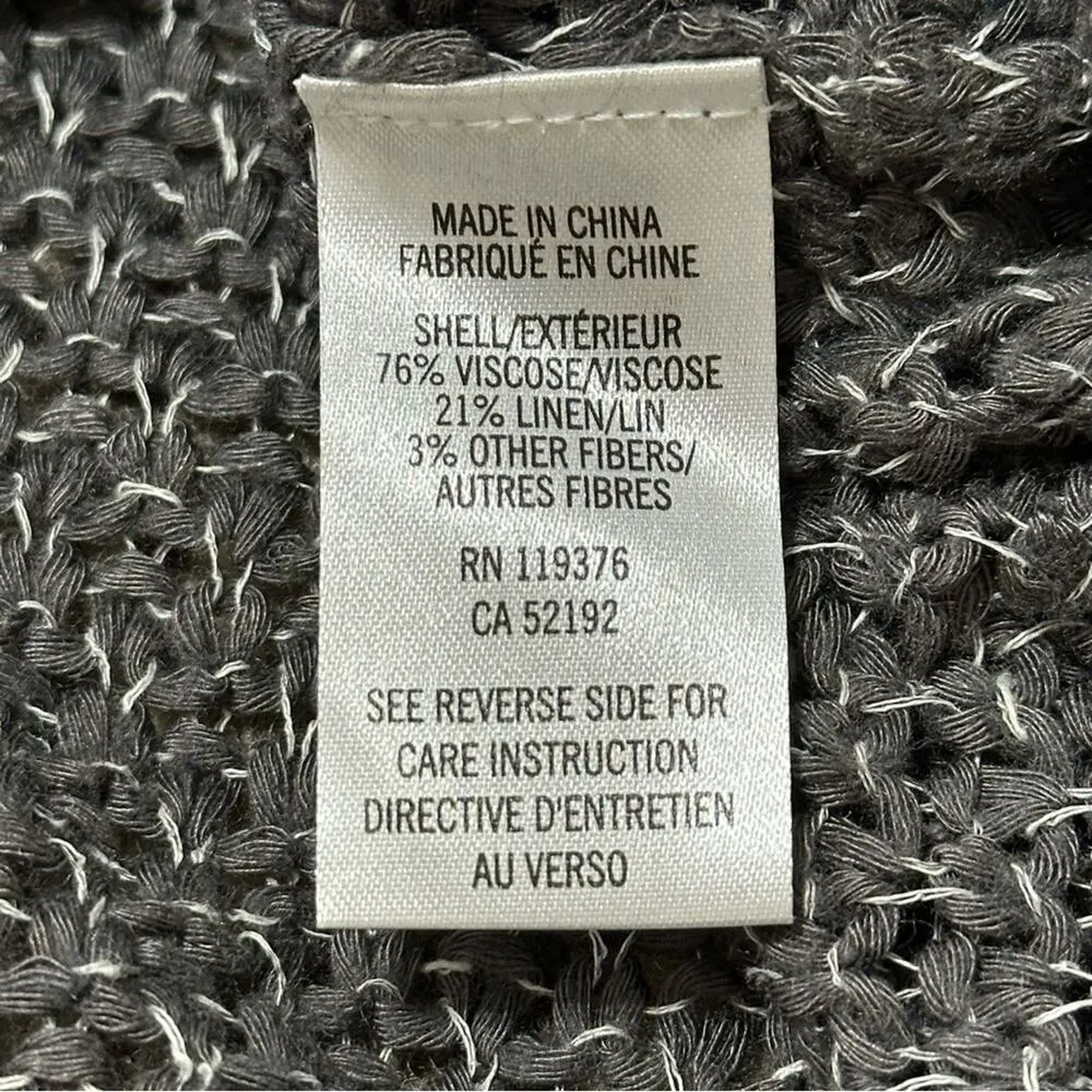 Helmut Lang Women’s Size P S Gray White Marled Loose Knit Pullover Sweater - Image 7