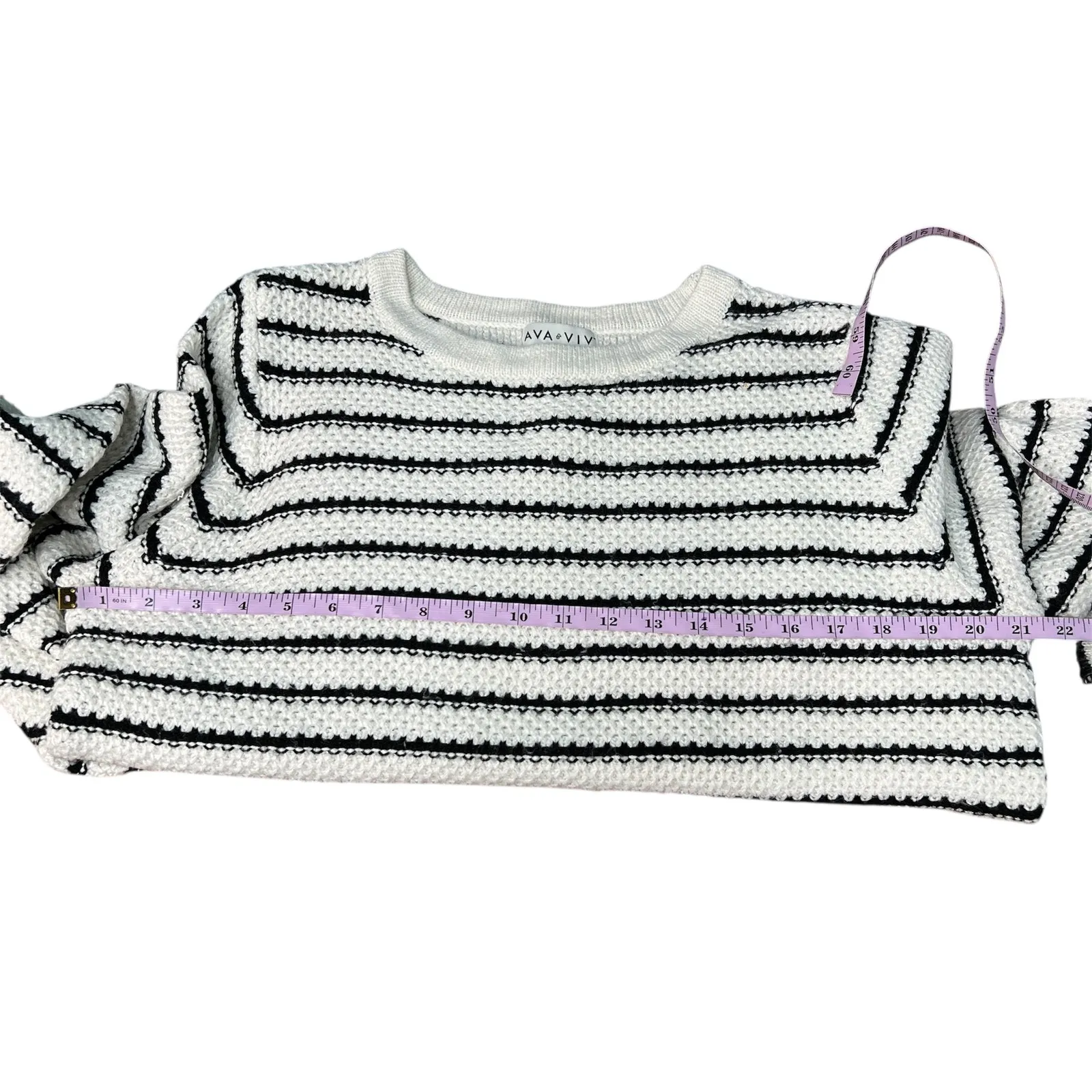 Ava & Viv Pullover Knit Sweater 1X Crew Neck Capsule Everyday Wear Errands Work - Image 10