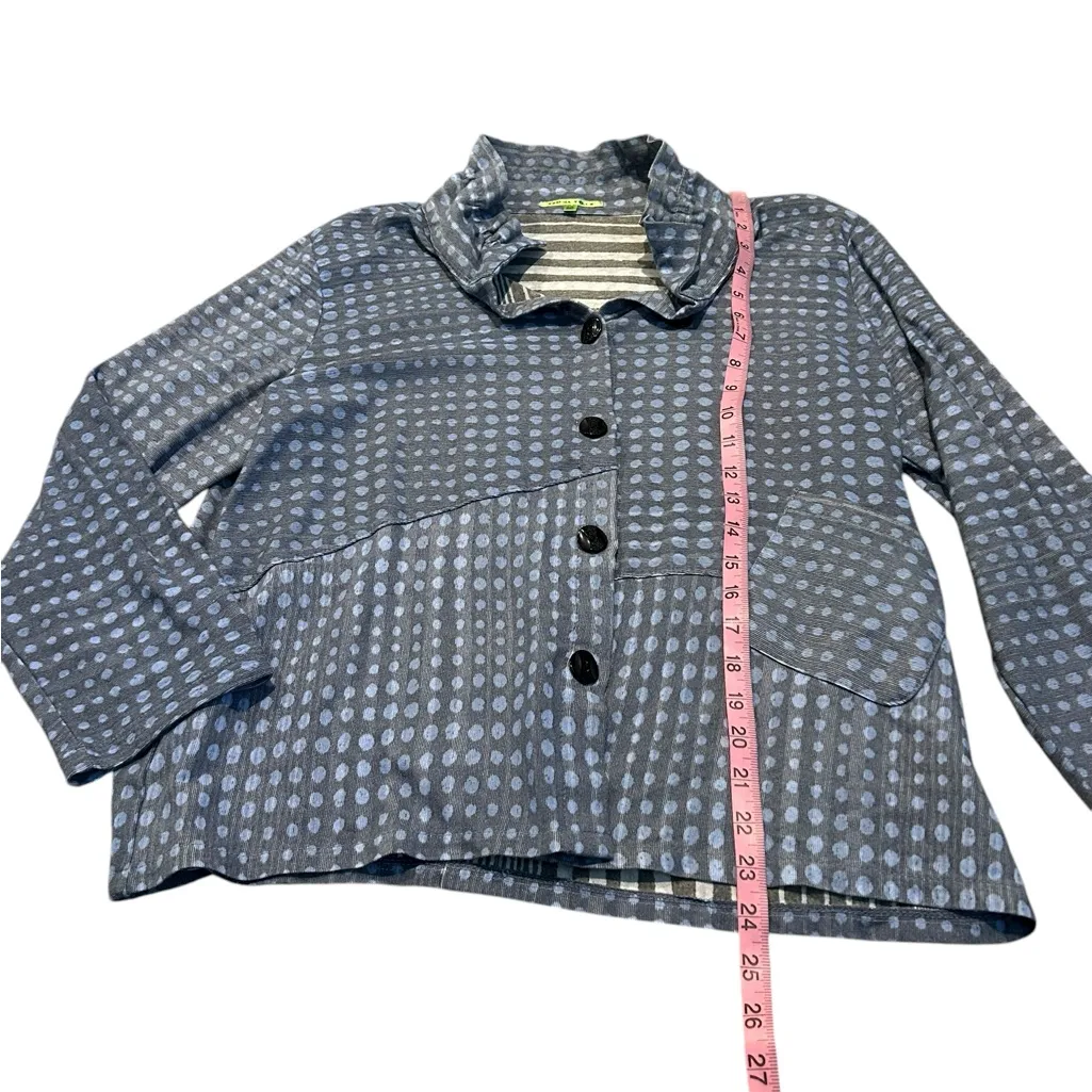 TRISHA TYLER lightweight jacket Blue Size 1X - Image 2
