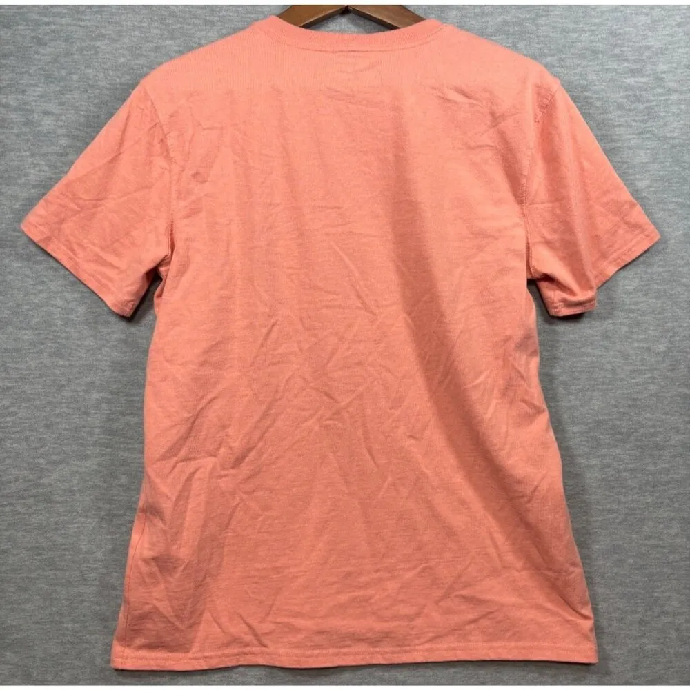 Carhartt Womens Loose Fit Pocket T-Shirt Peach M Cotton Blend - Image 5