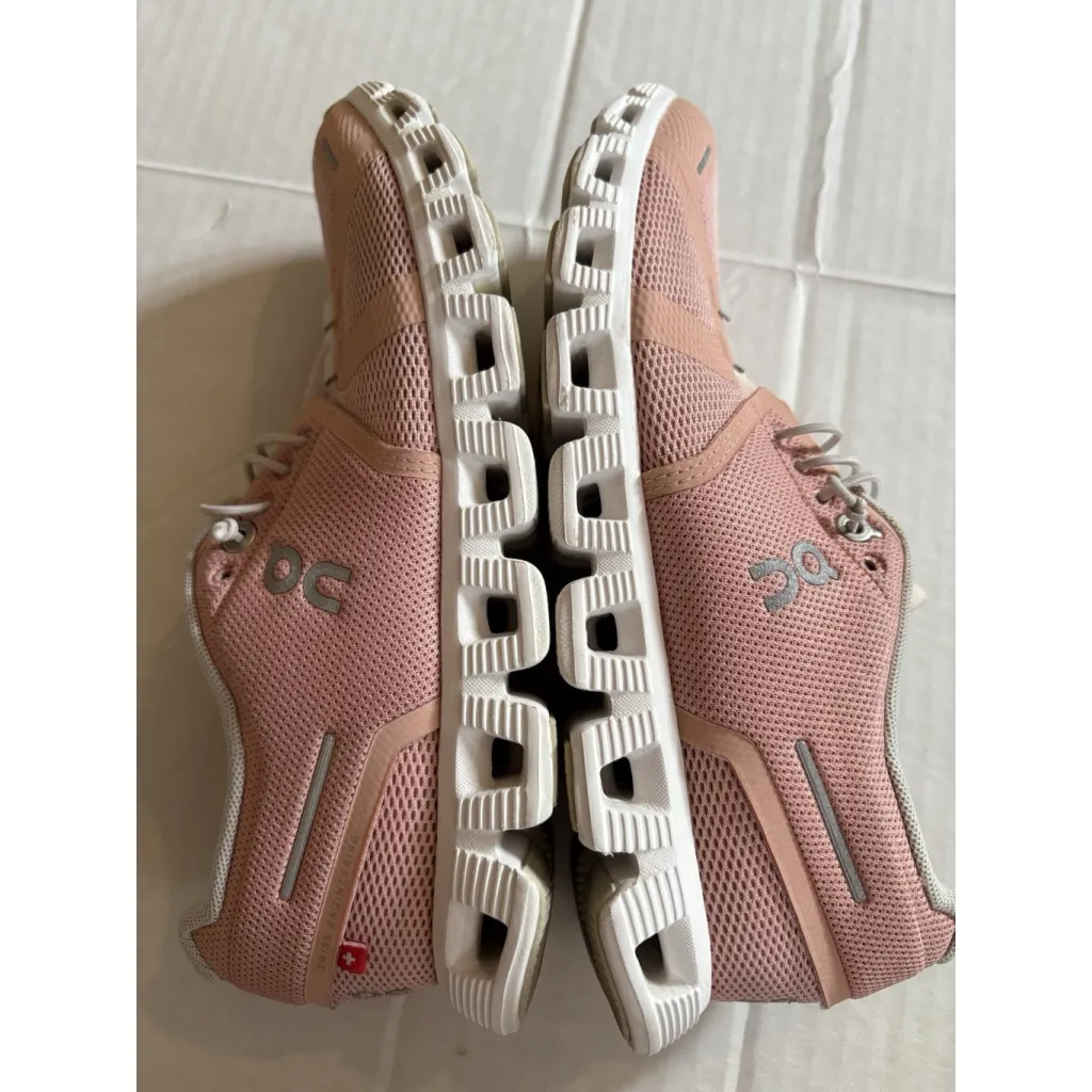 On Cloud 5 Shoes Womens Size W7 Rose Shell Running Comfort Walking Sneakers Pink - Image 11
