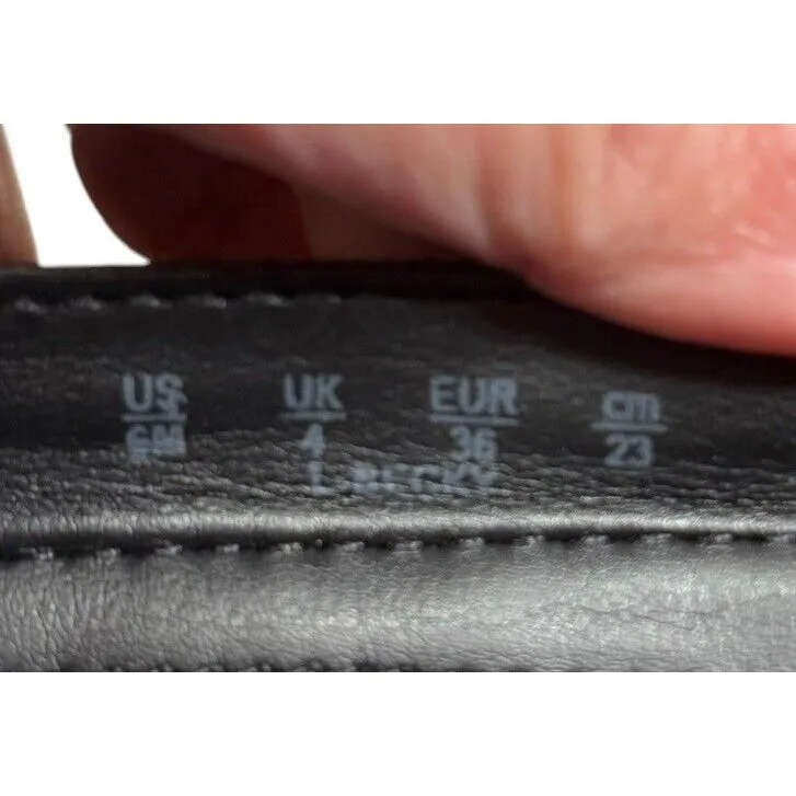 SAS Simplify Black Patent Leather Shoes Crocodile Loafers Size 6 EU‎ 36 - Image 8