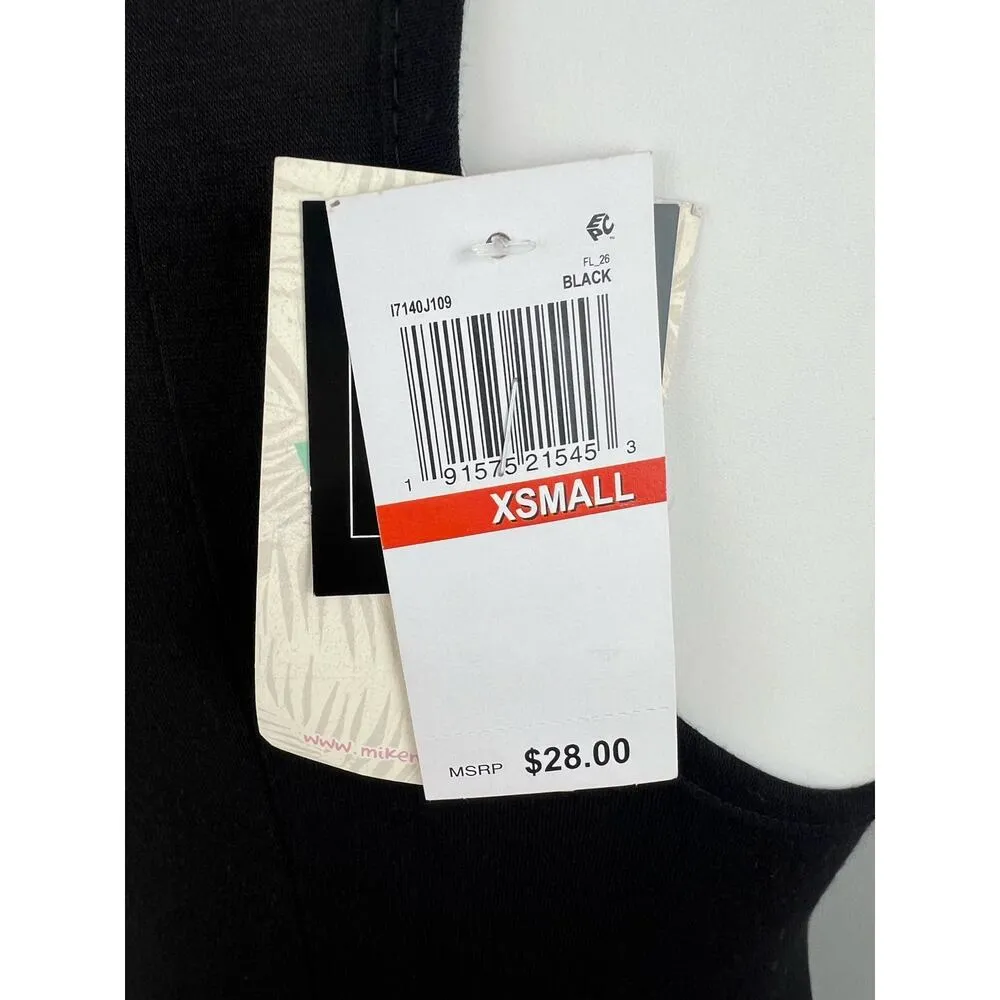 Miken Swim Maxi Bodycon Minimalist Swim Coverup XS Black - Image 5