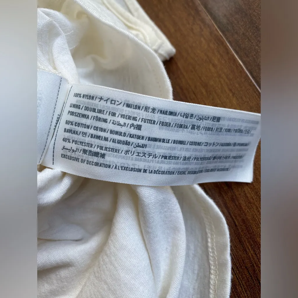 4/$20 Abercrombie & Fitch Swing Lace Layer High Neck Tank - Image 5