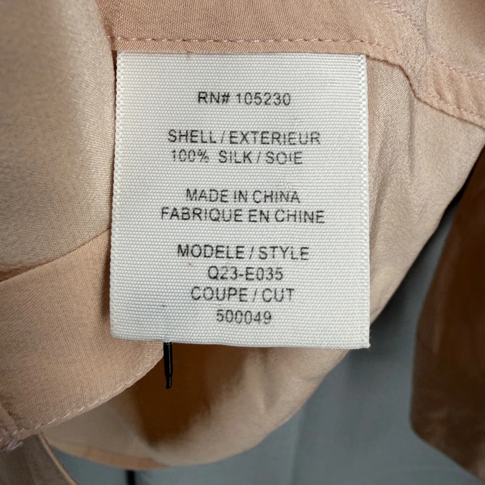 Equipment Femme 100% Silk Blouse Womens XS Light Pink Button Front Shirt - Image 6