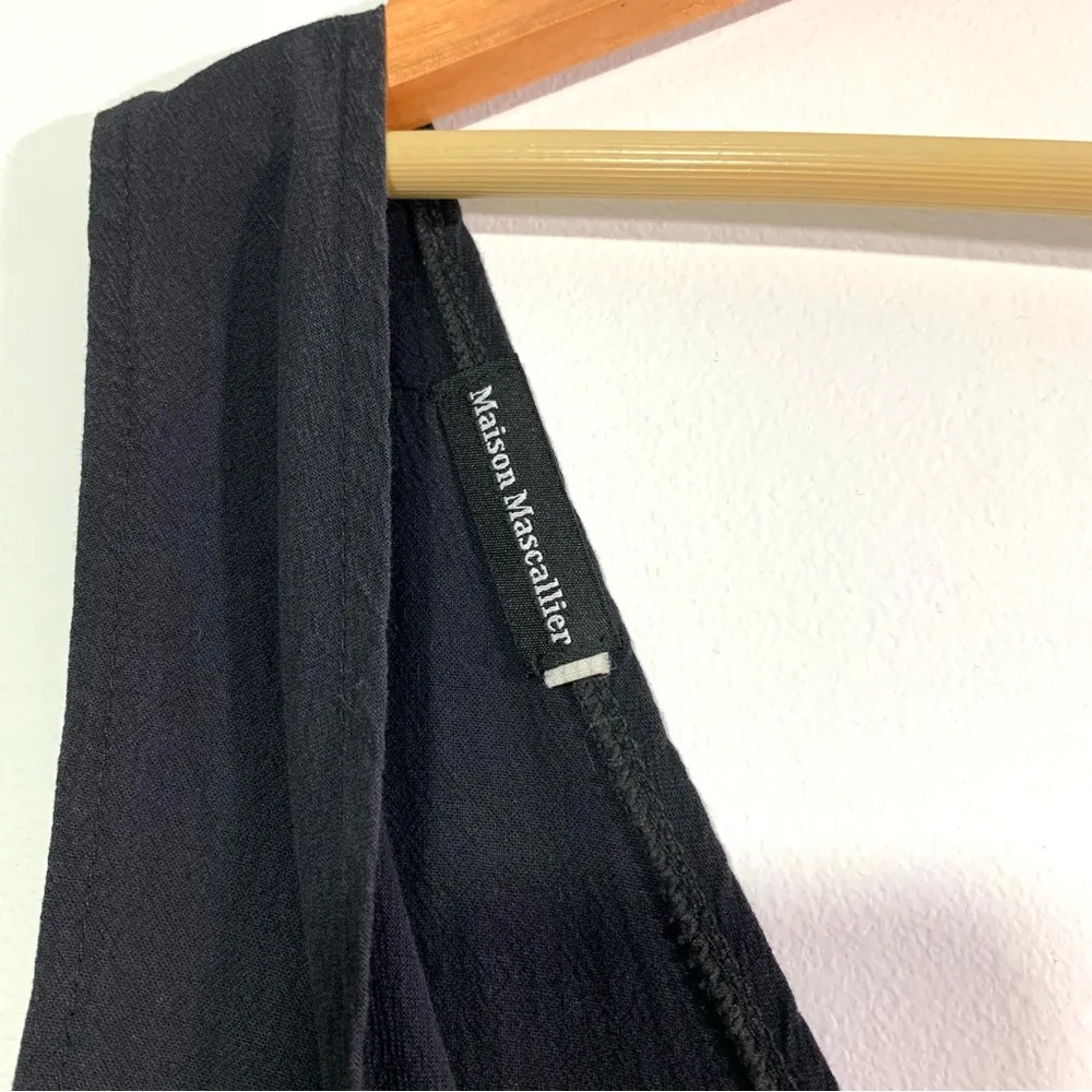 Maison Mascallier Women's Black Wide Leg V - Image 7