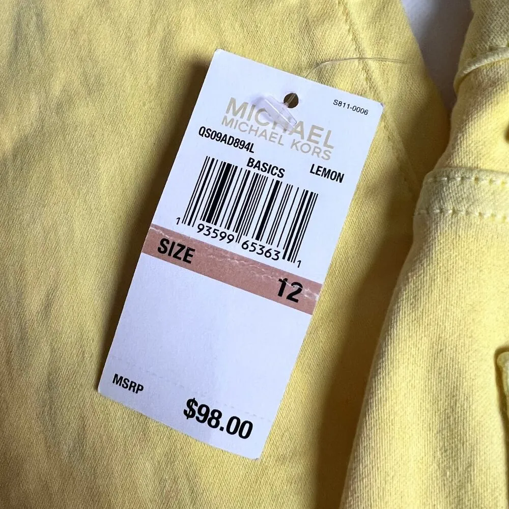 Michael Kors Basic Womens Lemon Straight Leg Pants Sz 12 - Image 15