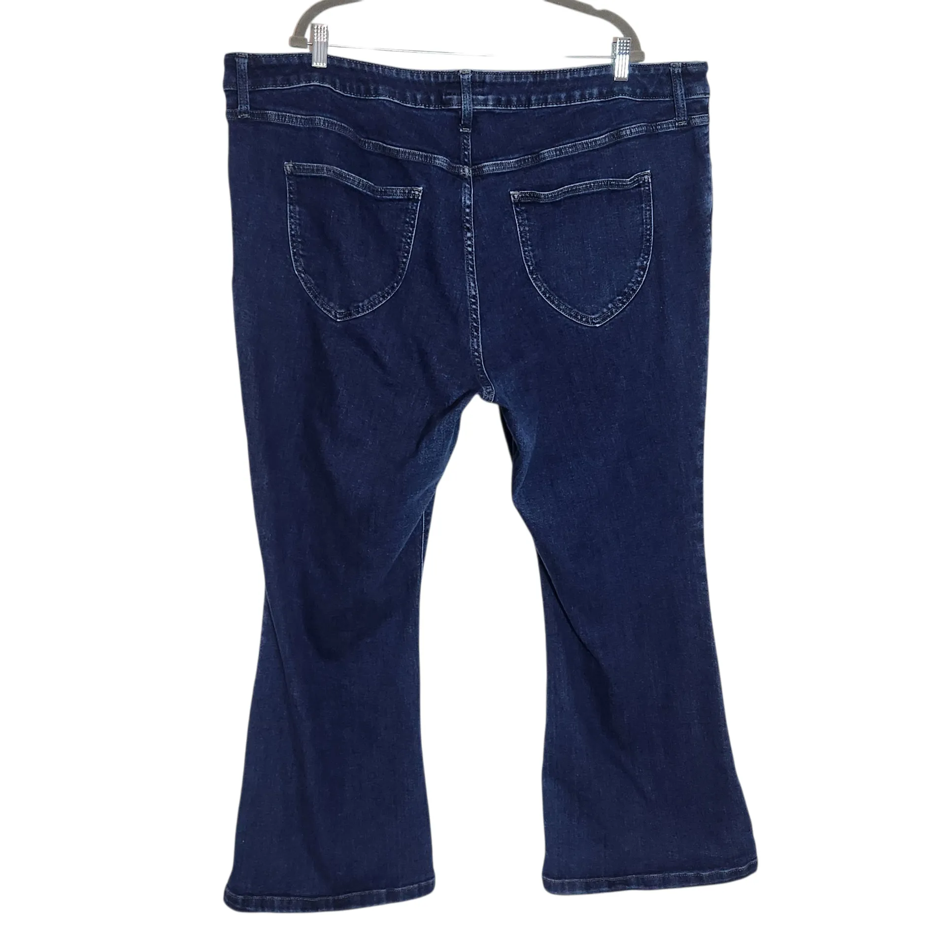 Ava & Viv Women's Dark Wash Boot Cut Jeans Size 26W Plus Size Bootcut Denim - Image 2