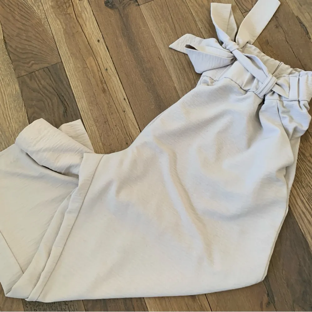 Elaine Rose High Waisted Beige Wide Leg Elastic Waist Split hem Pants Size XL - Image 10