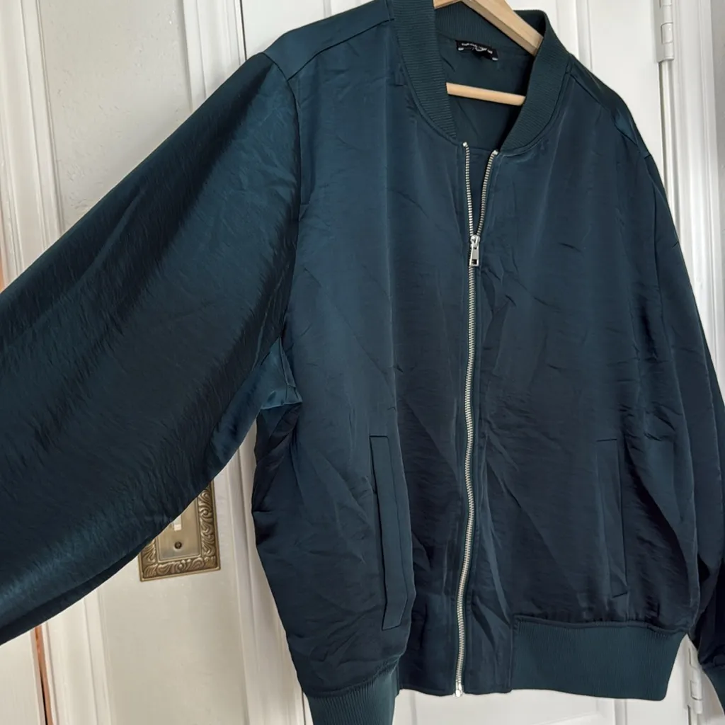 Universal Standard satin bomber jacket - Image 4