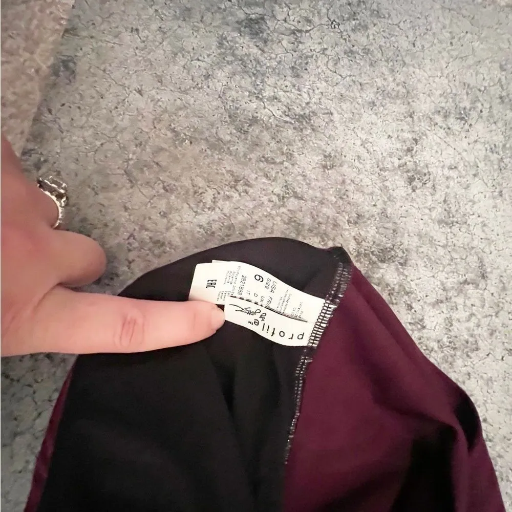 Gottex SATIN NIGHTS HALTER TANKINI SWIM TOP IN WINE Size 6 NWT - Image 3