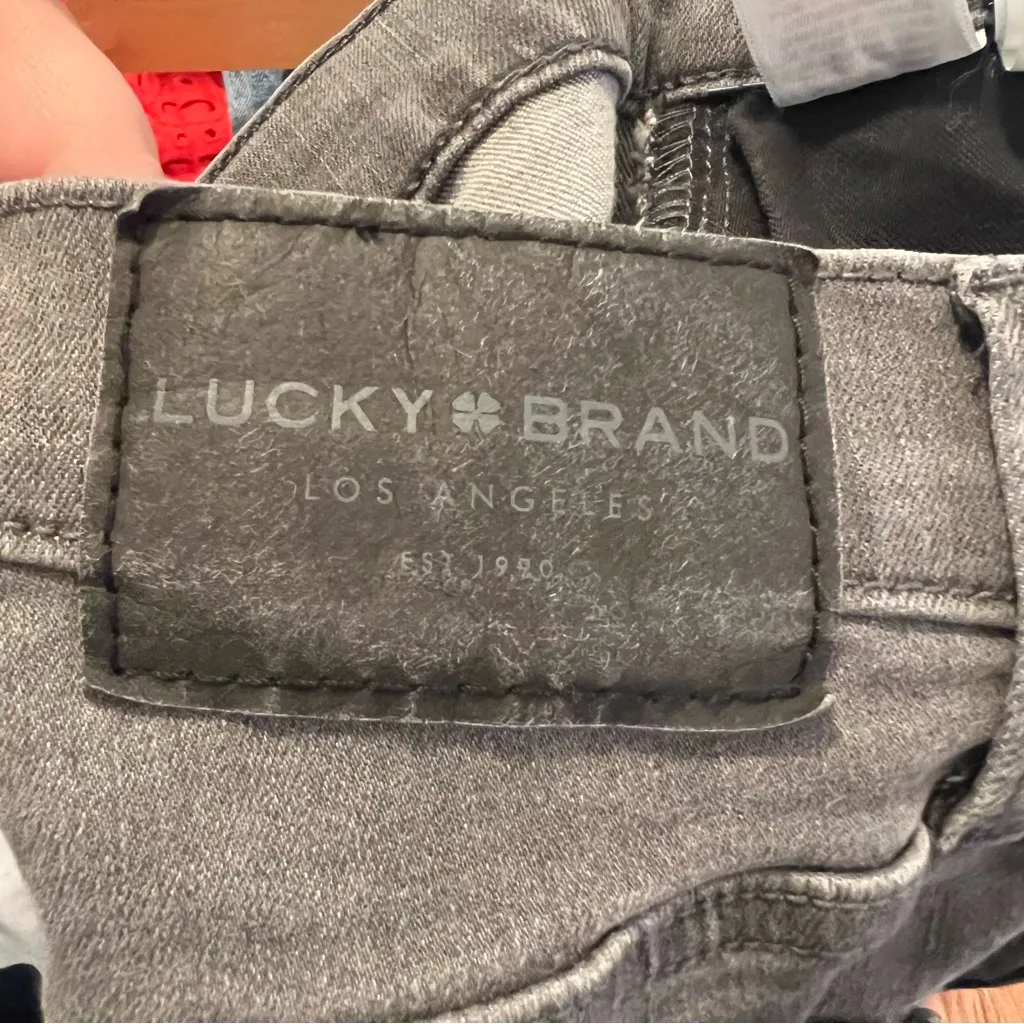 Lucky Brand Mid-Rise Skinny Ava Jean Faded Black 0/25A - Image 10