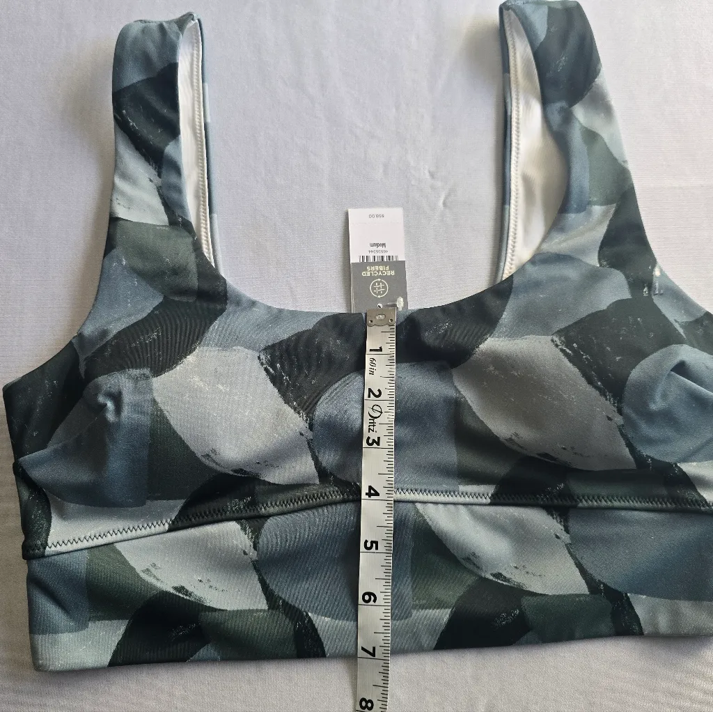 UpWest Women's Padded Gray Tones Sports Bra‎ Size M Black Size M - Image 4