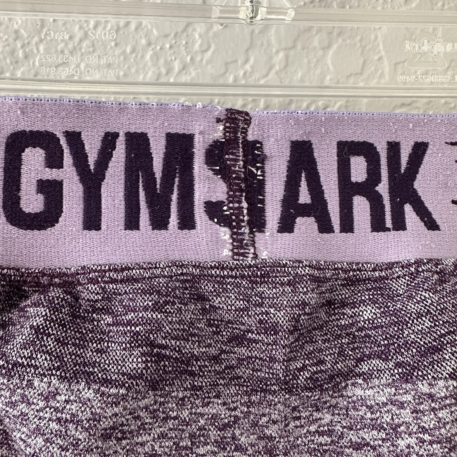 Gymshark Women's Flex Purple Lilac Marled Seamless Leggings‎ XS Gym Athletic - Image 12