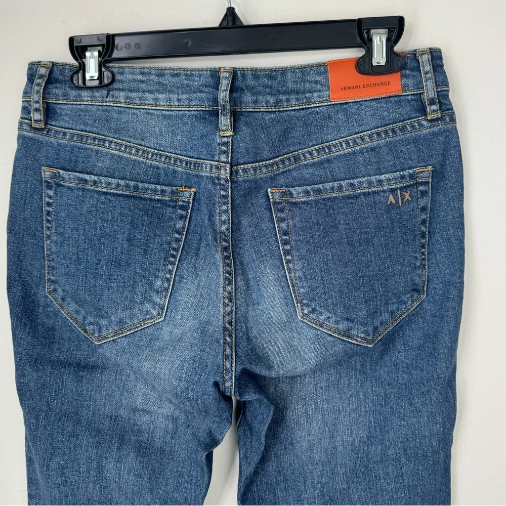 Armani Exchange Skinny Denim Jeans Medium Wash Blue Size 27 S - Image 4