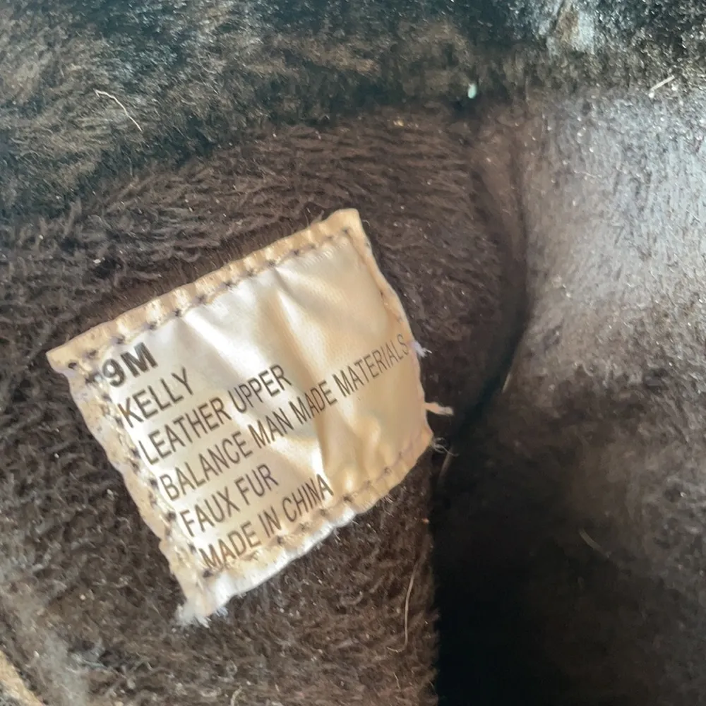 Khombu  Black Leather Kelly Snow Boots - Image 5