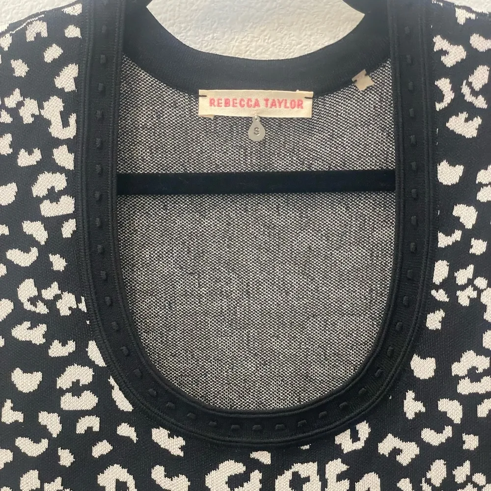 NWOT - Rebecca Taylor - Black and White Midi Dress - Image 6