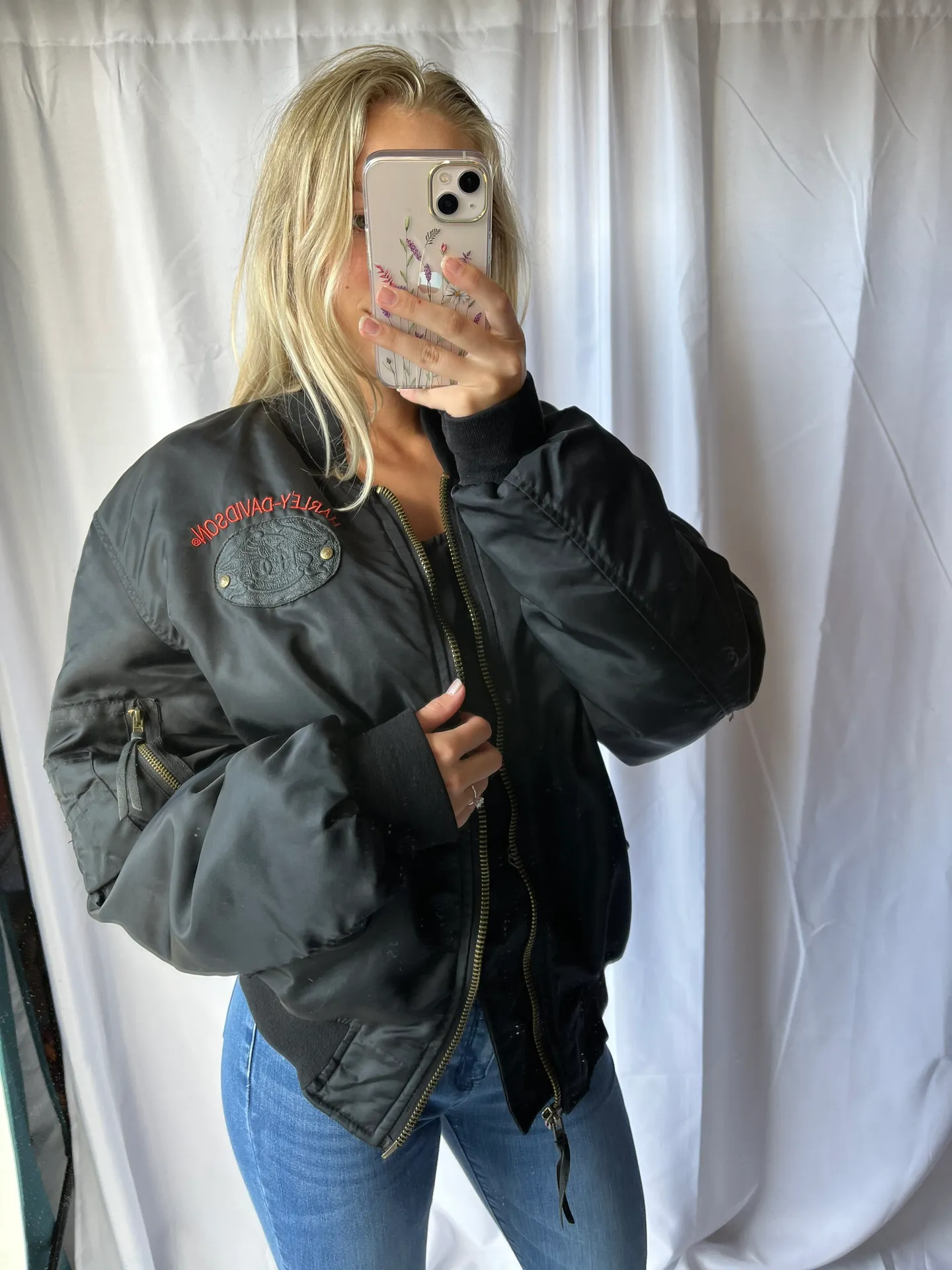 Harley Davidson Bomber Jacket - Image 5