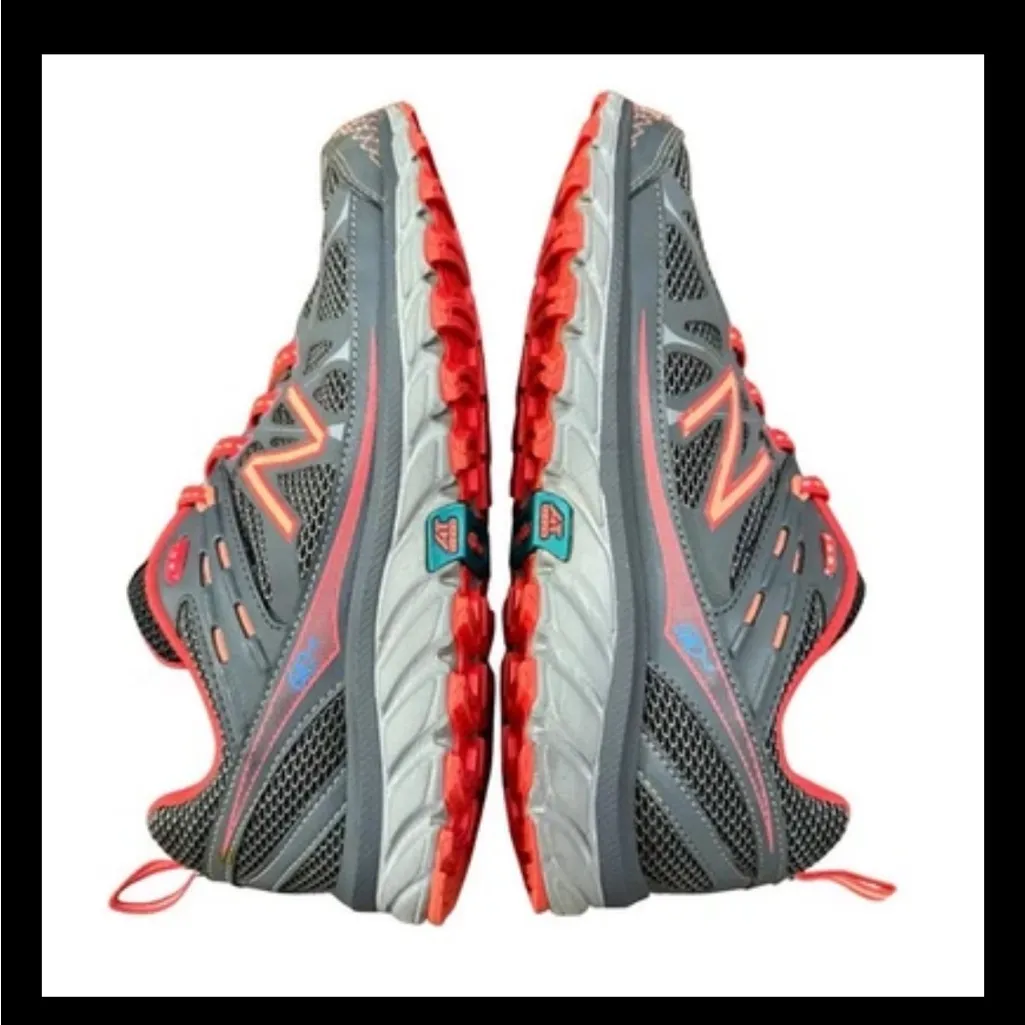 New Balance 610v4 WT610GP4 Women’s 7.5 B Trail Running Shoes Sneakers Gray/Red - Image 7