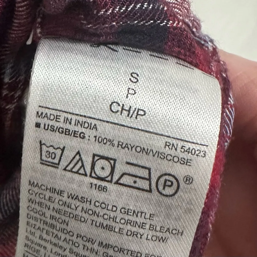 Pendleton for Gap Soft Plaid Flannel Button Down, Size Small - Image 6