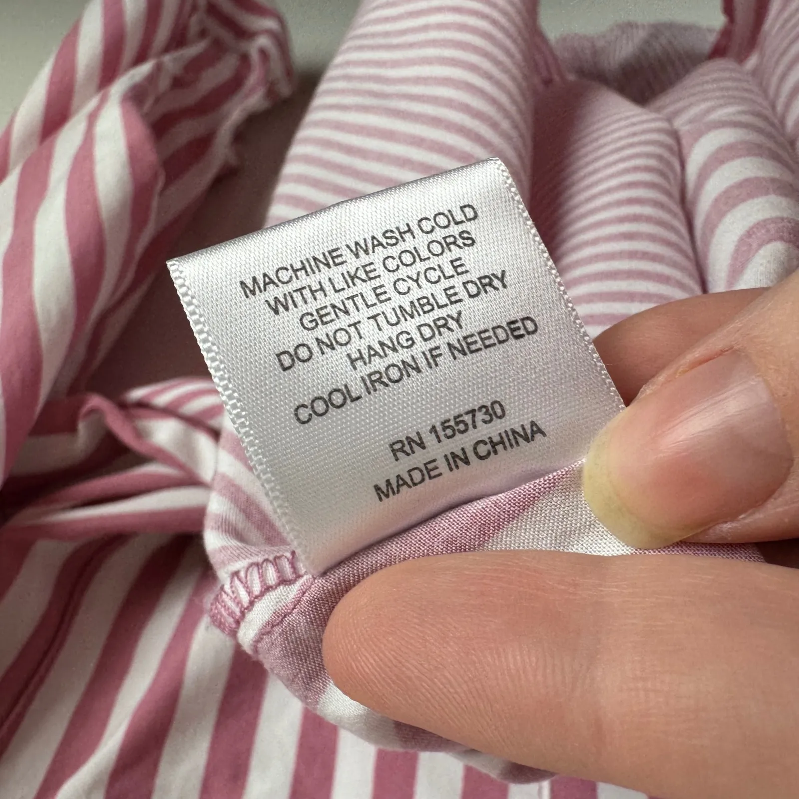 Jane + Delancey Womens Striped Button Down‎ Shirt Sz 1X Pink Relaxed Fit Casual - Image 8