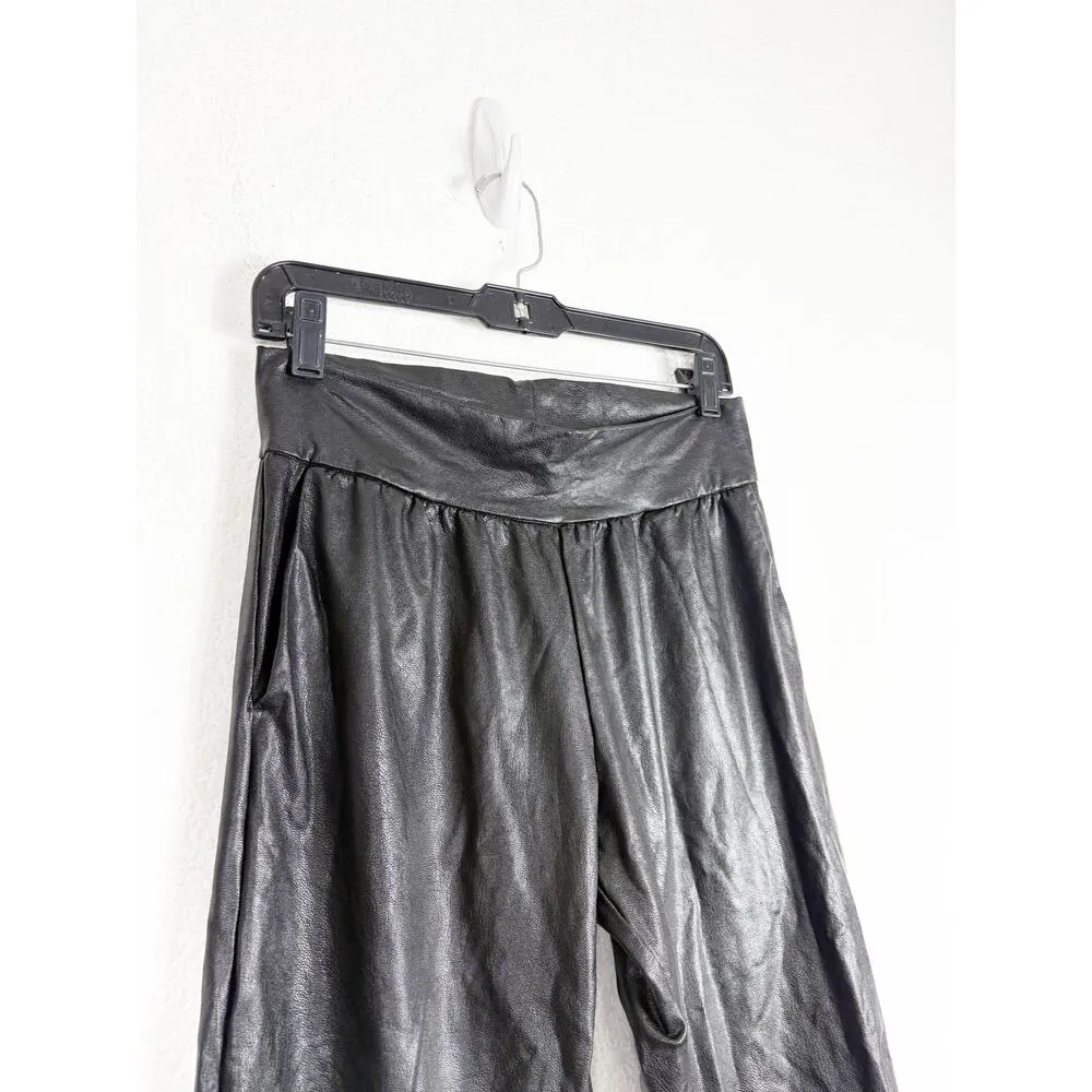 Commando Black Faux Leather Jogger Medium Stretch - Image 8