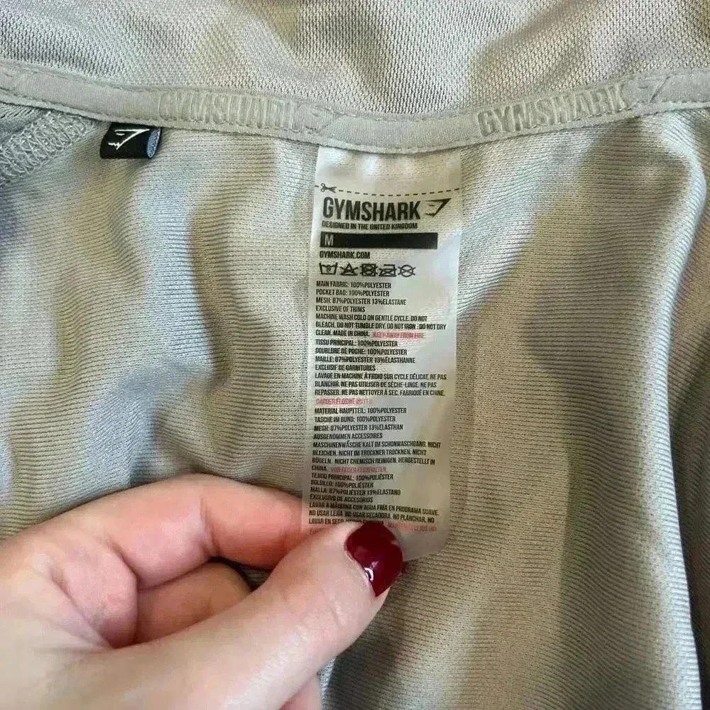 Gymshark Women's Training Zip Up Jacket In Gray Workout Running Light Size M - Image 7