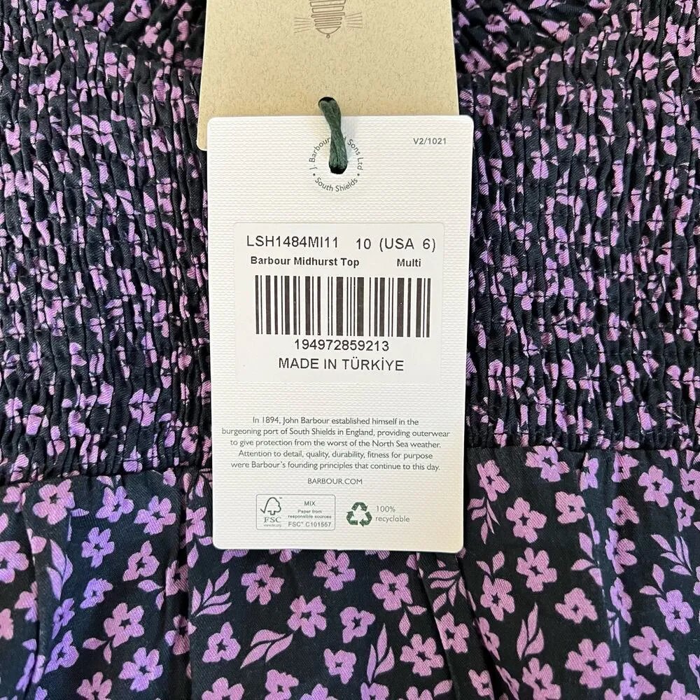 New Women’s Barbour Midhurst Top Size 6 - Image 3