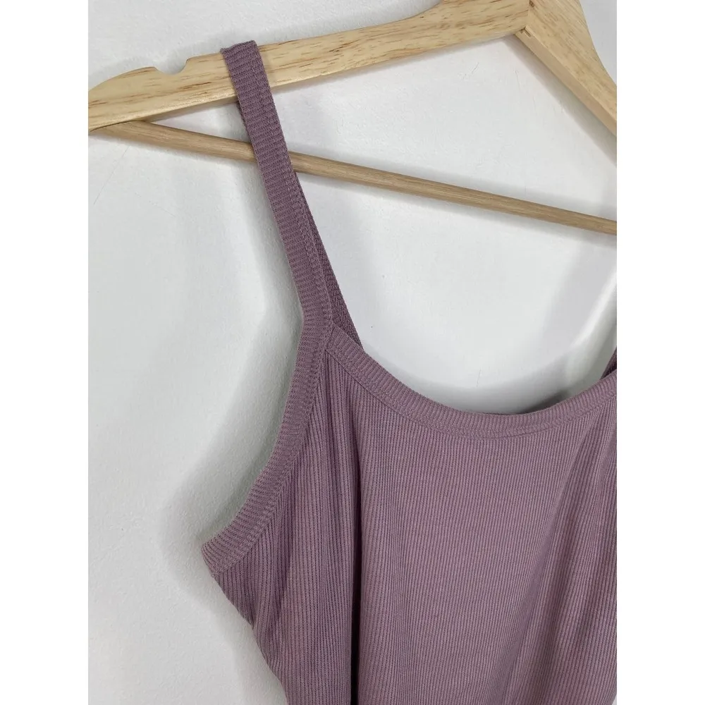 Active USA Purple Ribbed Tank Top Pencil Skirt Set Women's Size Medium M - Image 4