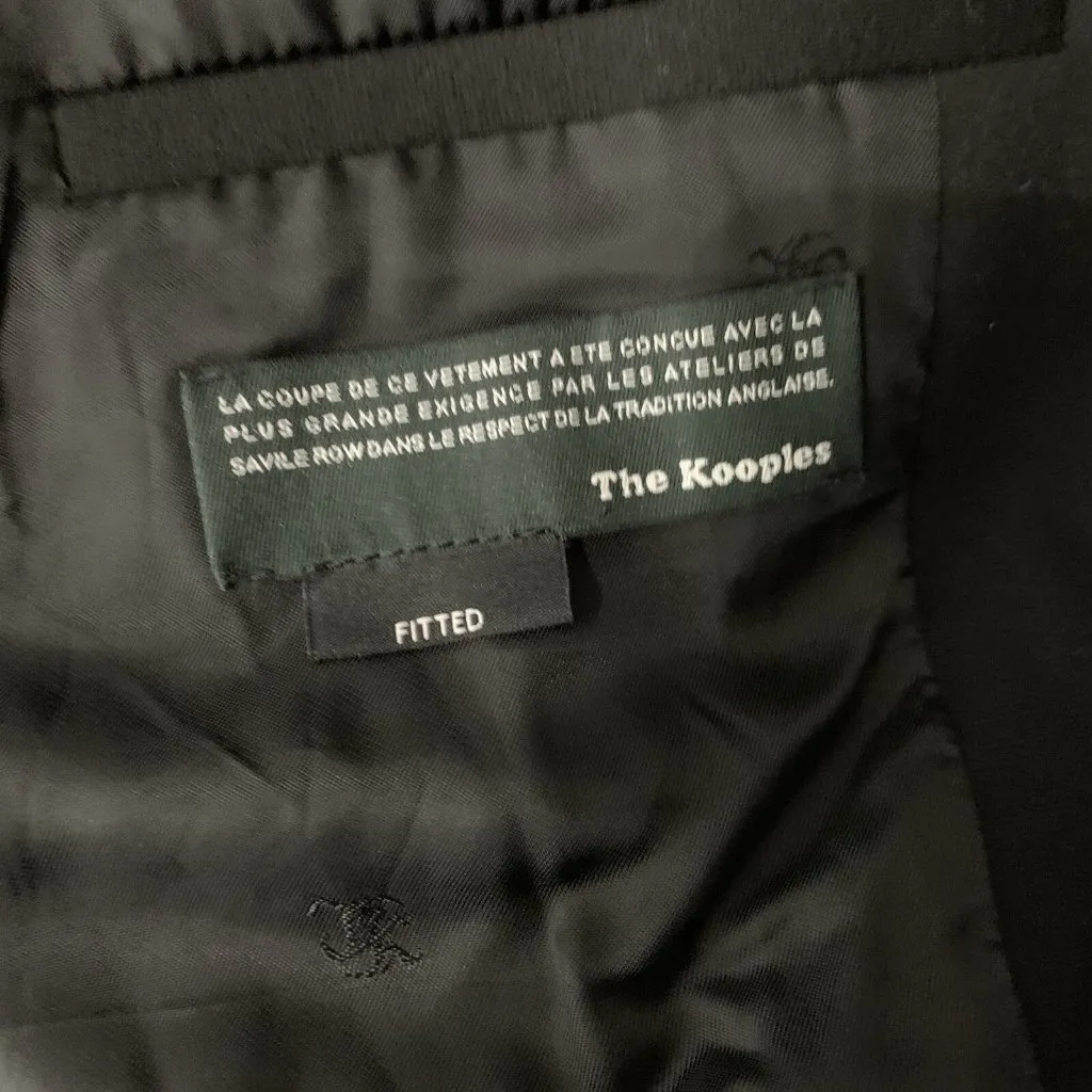 The Kooples Black Fitted Blazer Womens 48 Tailored Office Business Career Formal - Image 5