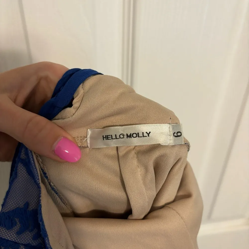 Hello Molly Blue Lace Mini Dress - Image 7