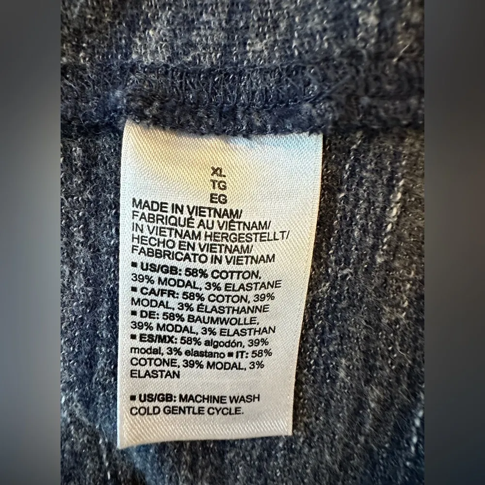 Daily Ritual Anthropologie knit open front cardigan sweater size XLarge Blue - Image 6