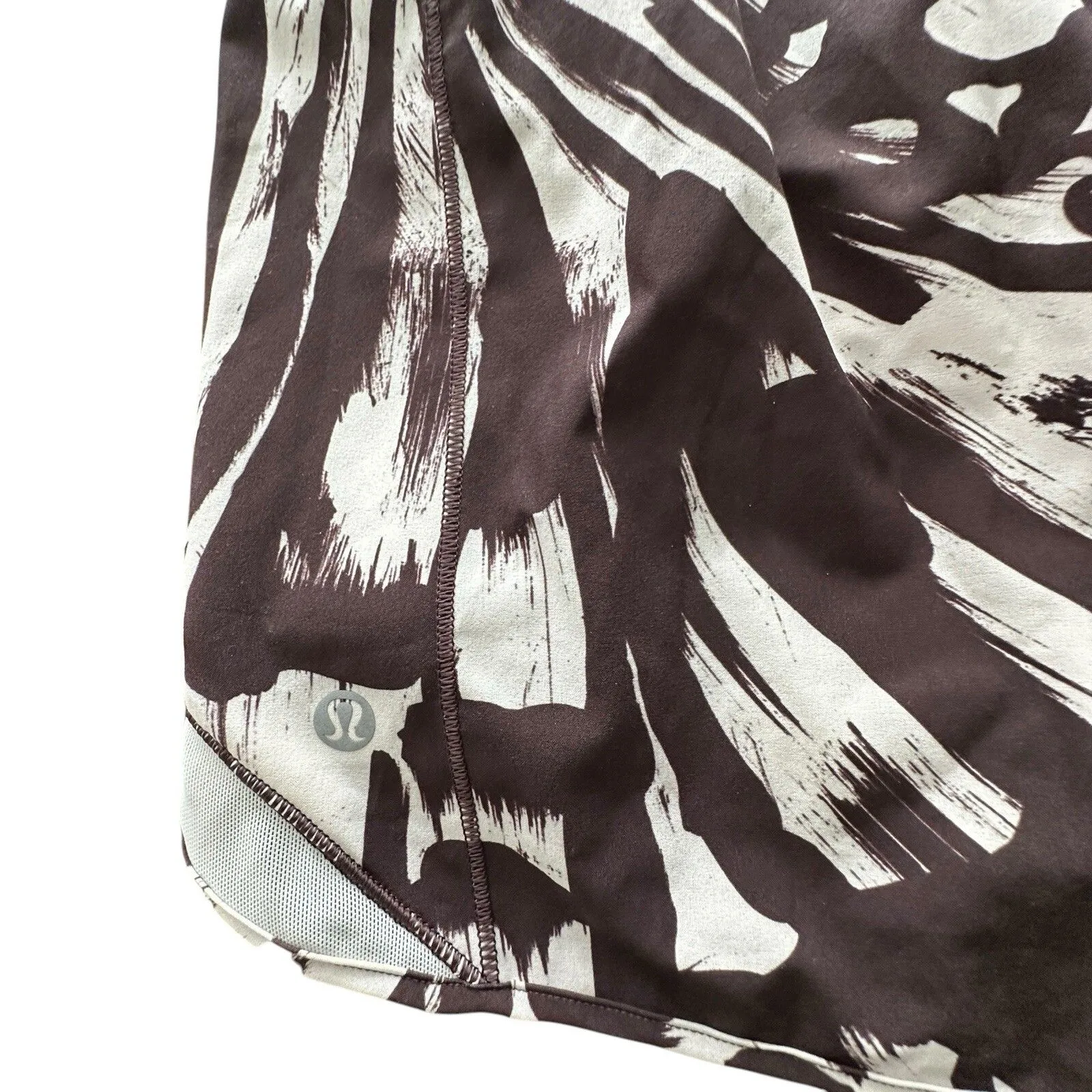 Lululemon 8 Hotty Hot HR Short 4" Lined Monarch Bloom Bone Espresso - Image 7