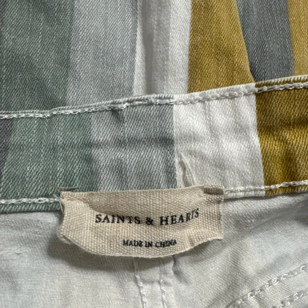 Saints & Hearts Bell Bottoms Flare Jeans Gold Size 25 - Image 2