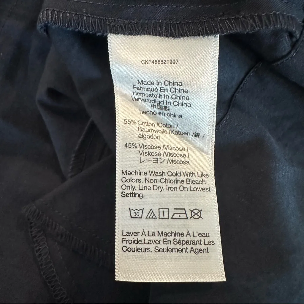 Madewell Mini Dress Womens Square-Neck Puff-Sleeve‎ Navy Blue Size 00 NEW - Image 10