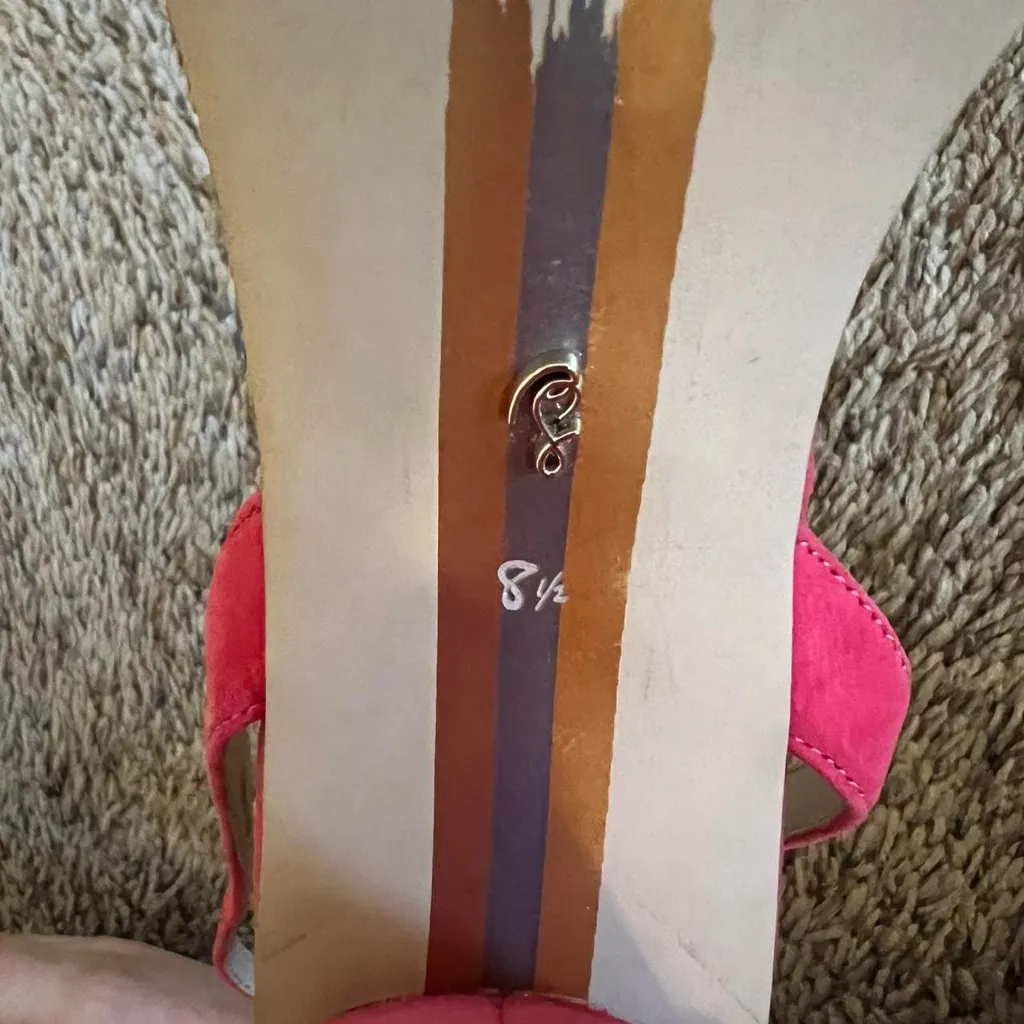 Sam Edelman Women's Kia Pink Velvet Heels - Image 8