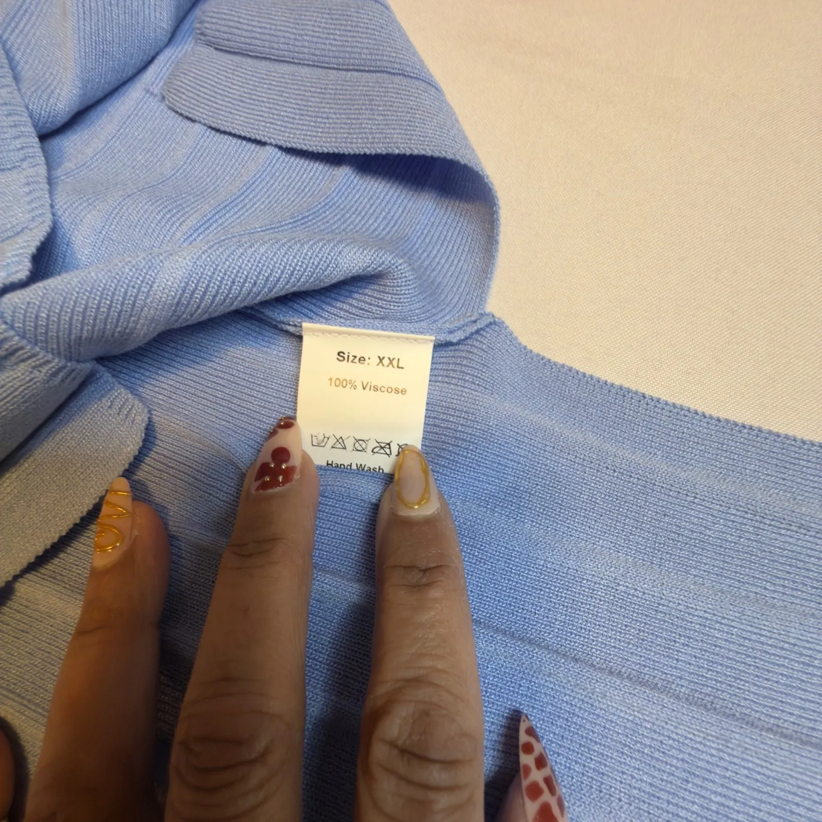 JOYFUNEAR Set Women Light Blue Ribbed Knit Two Piece Lounge Sweater Top Pants 2X Size XXL - Image 13