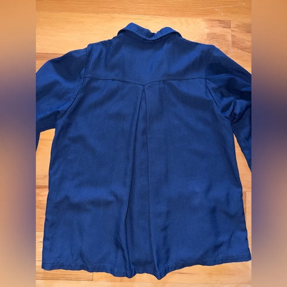 Maru Emu vintage blue women jacket Size L - Image 5