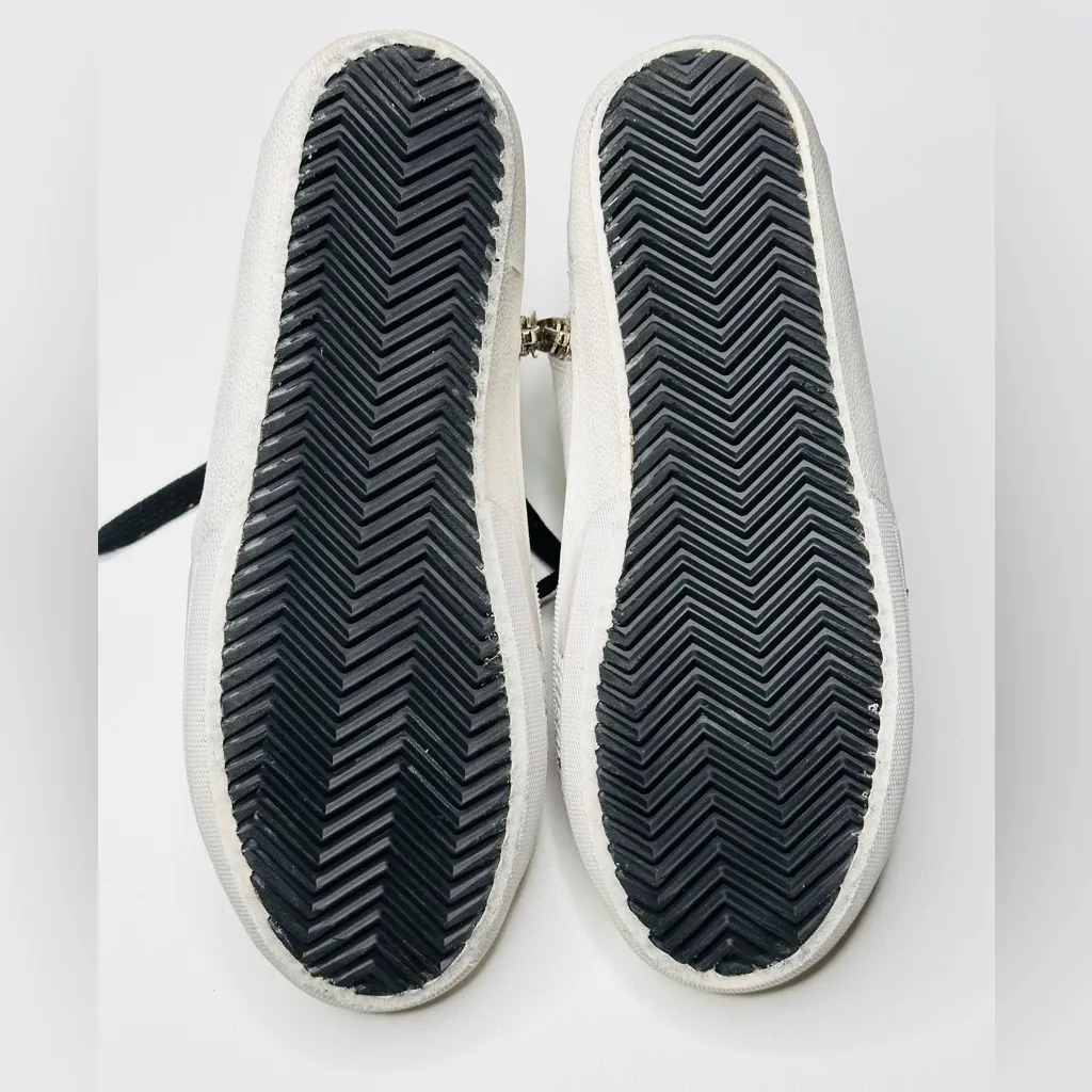 Golden Goose Slide White Grey Leather High Top Sneakers Shoes - Image 7