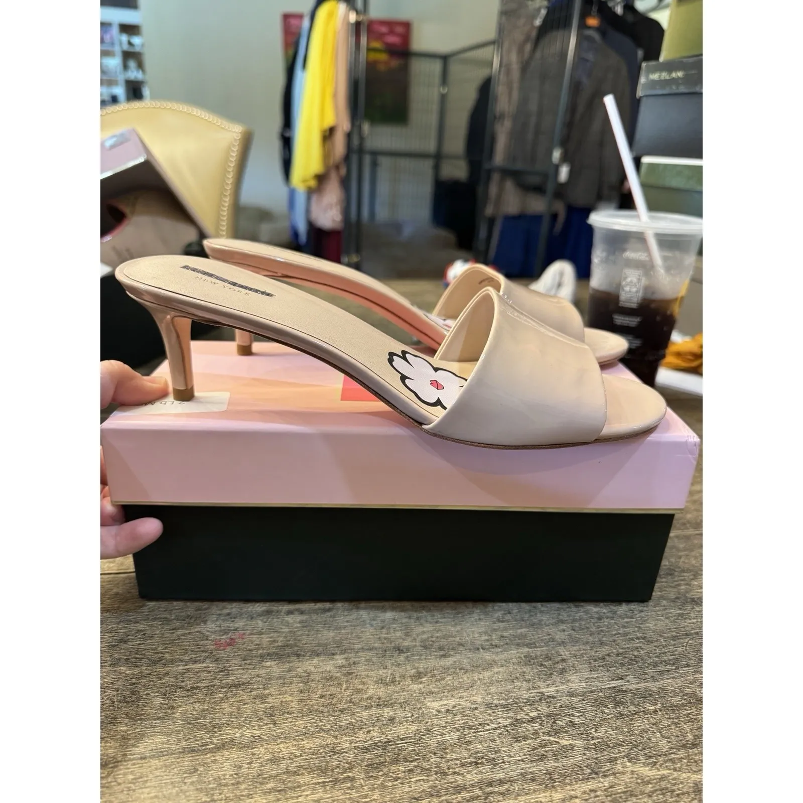 KATE SPADE New York Women's Size 9.5‎ M Savvi Heeled Sandal, Tusk NEW - Image 4