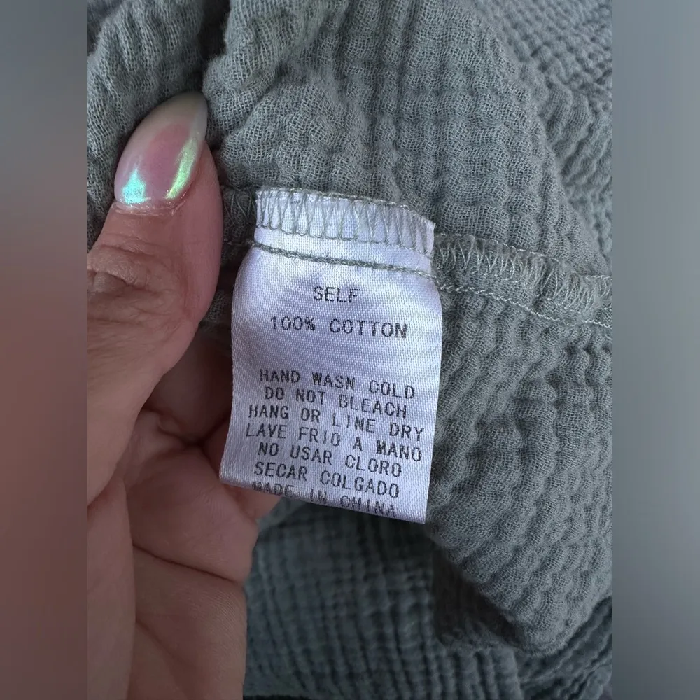 easel  Linen Waffle Dress Size L - Image 7