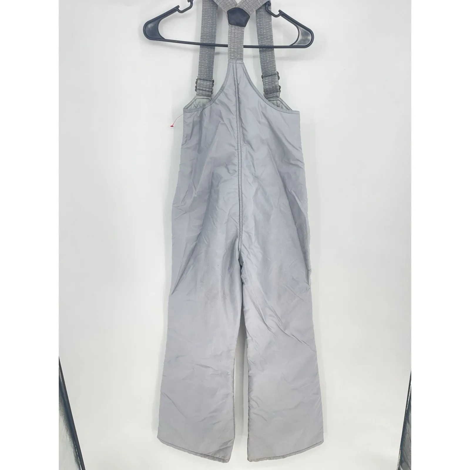 Vtg JC Killy Bib Overalls Women 10 Gray Ski Insolated Quilted Snow Suspenders - Image 5