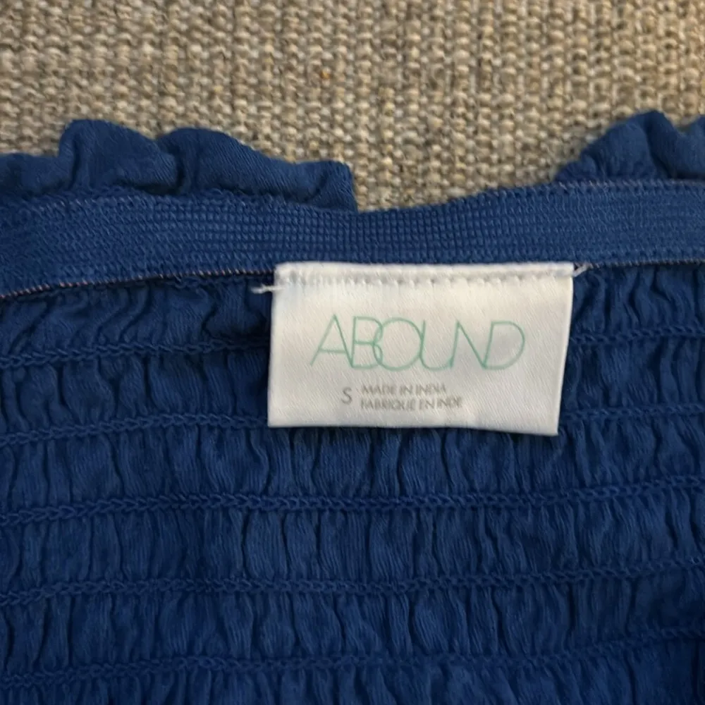 Abound tube top with double tiered ruffles. Royal blue. Womens size small. - Image 6