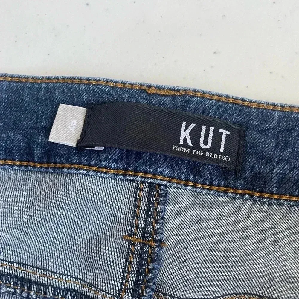 KUT FROM THE KLOTH resting connie ankle skinny jeans in dark stone wash Sz 8 013 - Image 12