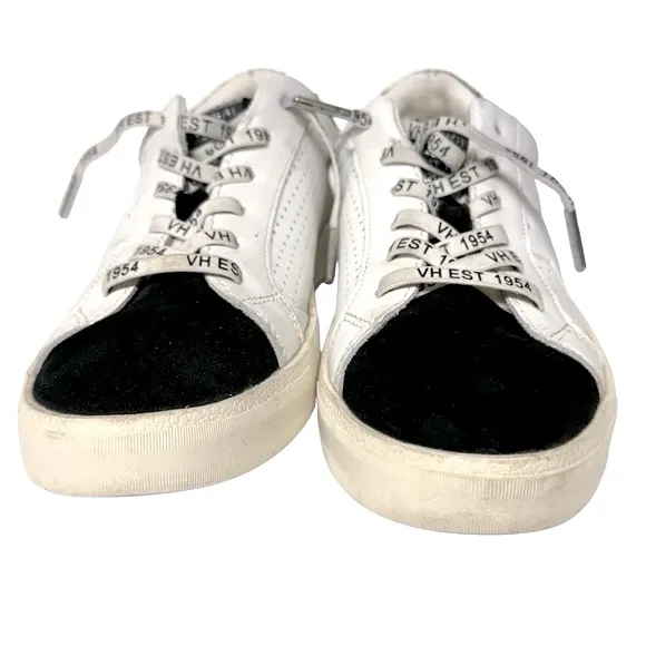 Vintage Havana White Star Black Suede Toe Sequin Heel Rollin 3 Sneakers Size 8.5 - Image 8