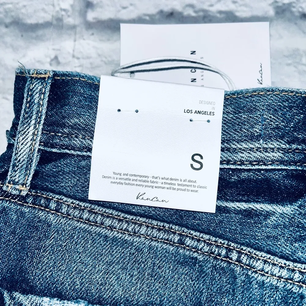 KanCan Denim Asymmetrical Skirt NWT! Blue - Image 3