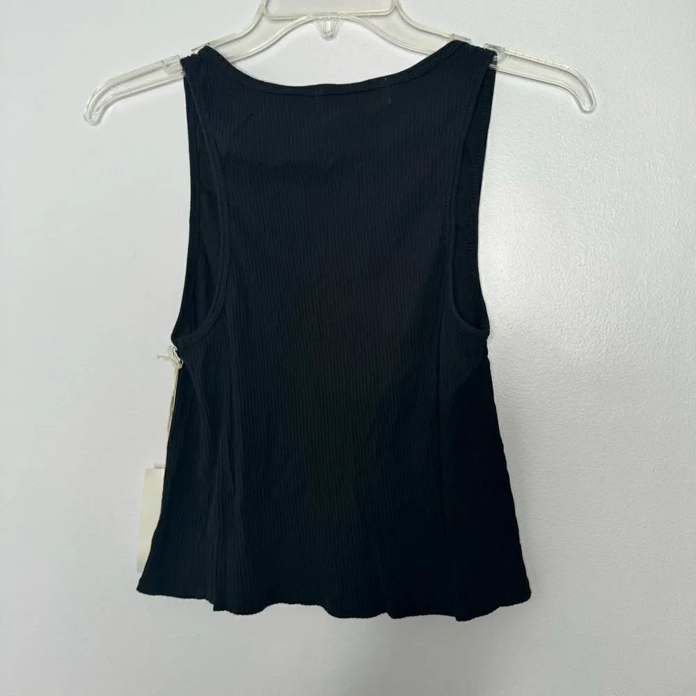 LACAUSA black cropped tank top size small - Image 6