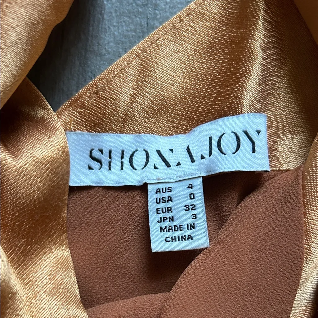 Shona Joy Gold Backless Dress - Image 2