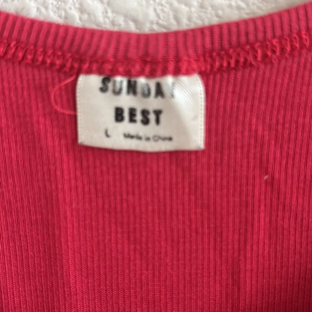 Aritzia Sunday Best Ribbed Henley Tank Style RIB2-10088-11 Large - Image 3